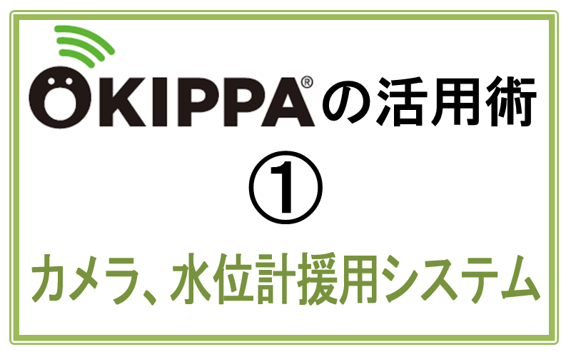 OKIPPAの活用術1｜カメラ、水位計援用システム